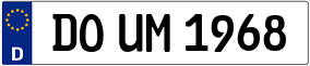 Trailer License Plate